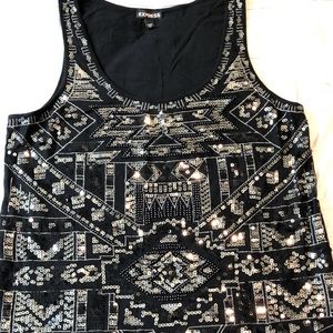 Sexy sequin tank top